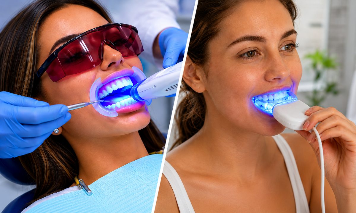 Professional Whitening vs Home Kits