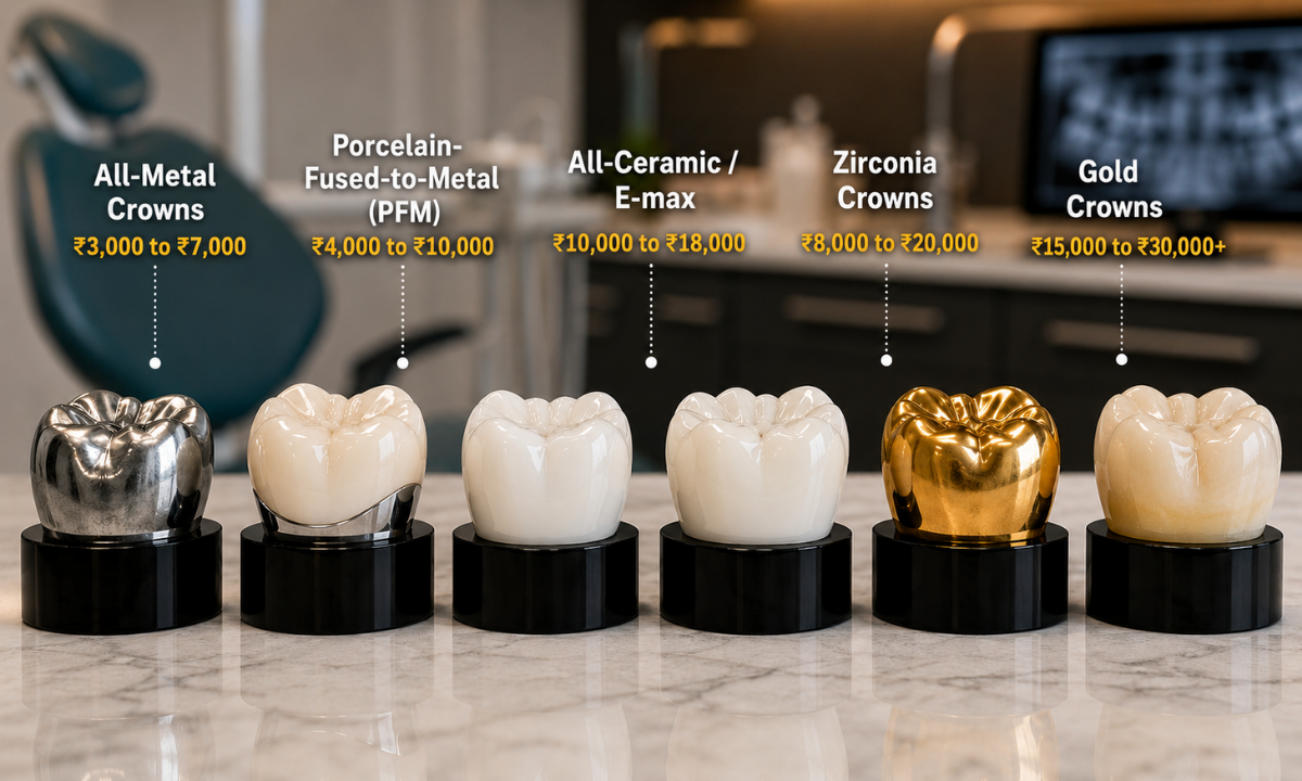 Tooth Cap Types & Costs