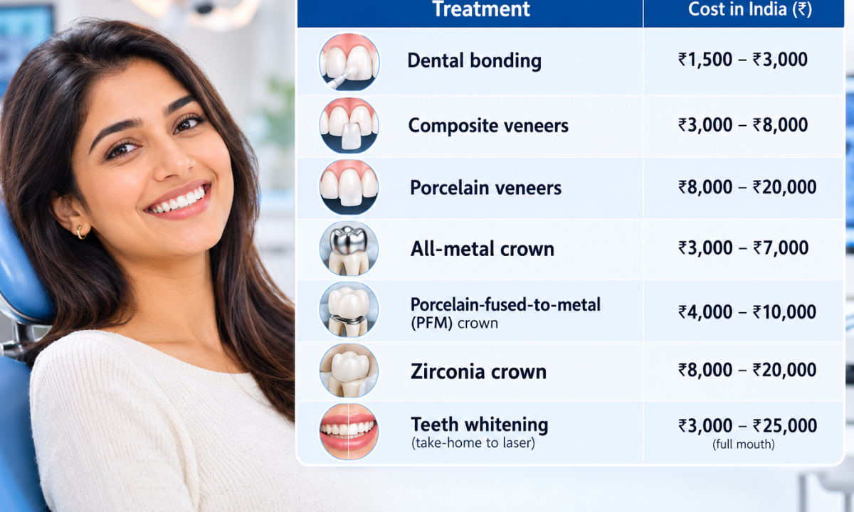 Smile Makeover Cost by Treatment