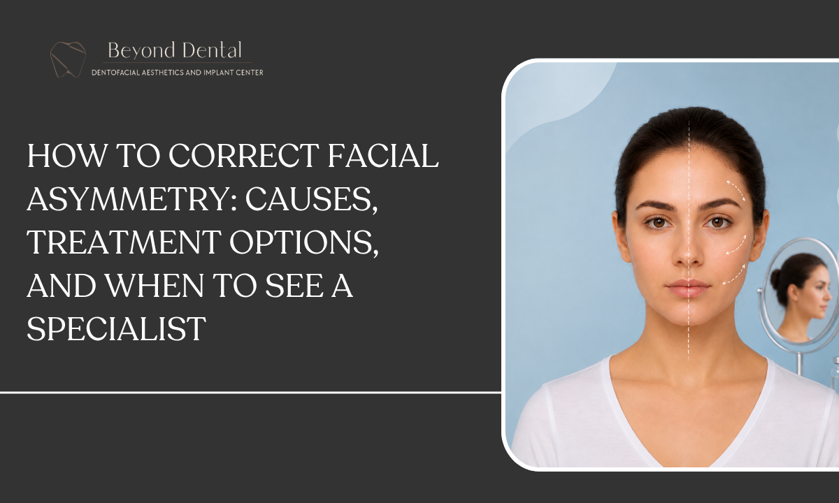 Facial asymmetry treatment and correction