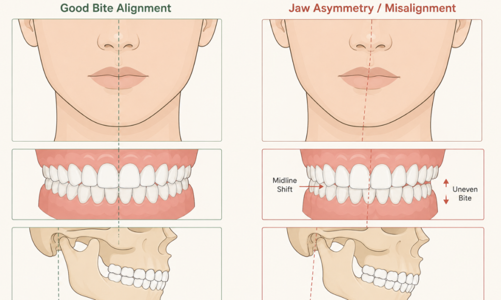 Dental Factors Contribute to Facial Asymmetry