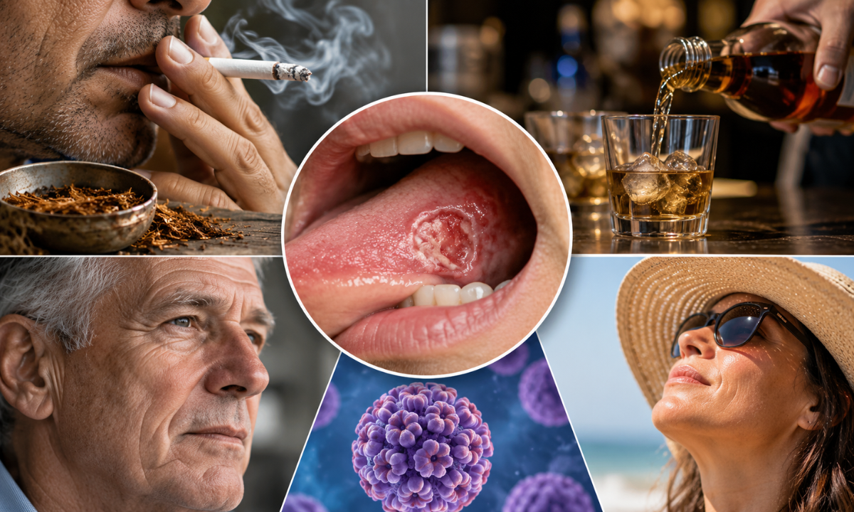 Tips to reduce mouth cancer risk through healthy oral hygiene and avoiding tobacco and alcohol.